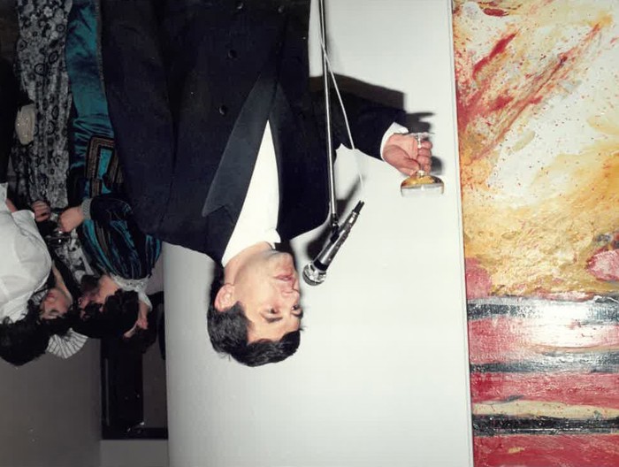Pavel Bártek při zahájí provozu Beskydského divadla v roce 1992.